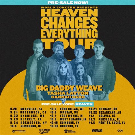 Big Daddy Weave Announces Heaven Changes Everything Tour Tcb