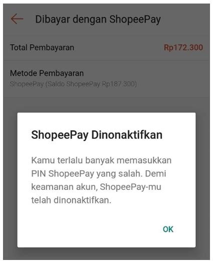 Penyebab Dan Cara Mengaktifkan Shopeepay Yang Dinonaktifkan