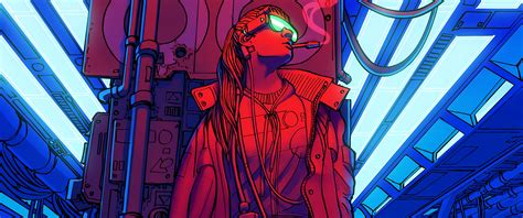 3440x1440 Cyberpunk Smoking Girl 4k Ultrawide Quad Hd 1440p Hd 4k Wallpapersimagesbackgrounds