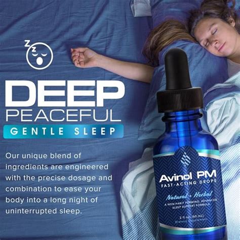 Avinol Pm Liquid Sleep Drops Fast Natural Sleep Aid Vital Depot