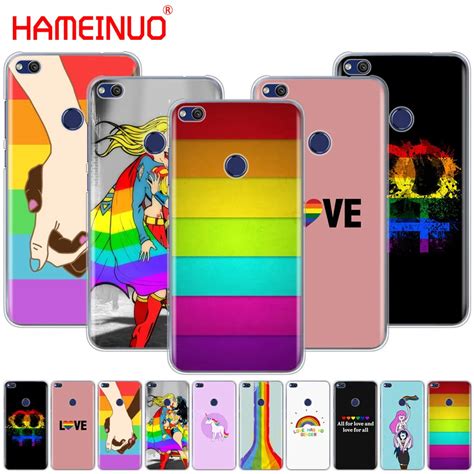 Hameinuo Gay Lesbian Lgbt Rainbow Pride Art New Cover Phone Case For