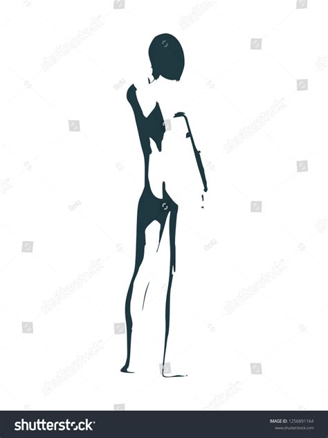 Beautiful Sexy Lady Pretty Naked Woman Stock Vector Royalty Free Shutterstock