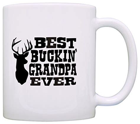 Thiswear Fathers Day Mug Best Buckin Grandpa Ever Deer Hunting Gag