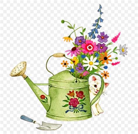 watering   flowers clipart