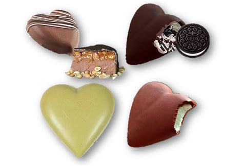 CUORE in CIOCCOLATO FARCITO con il tuo GUSTO preferito BACIO PISTACCHIO ...
