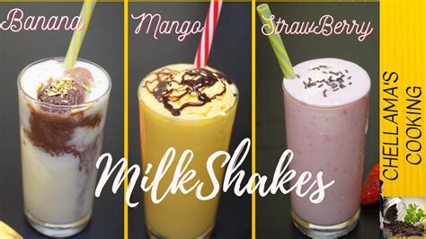 Milkshake Recipe In Tamil Banana Milkshake Strawberry Milkshake