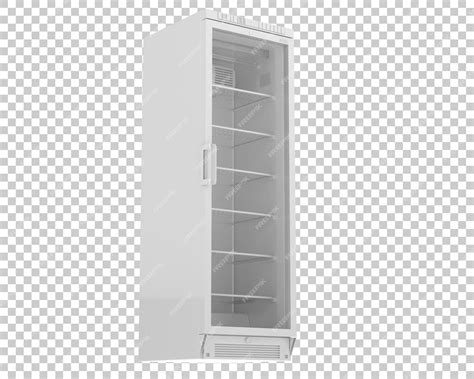 Холодильник изолирован на прозрачном фоне, 3d рендеринг иллюстрации ...