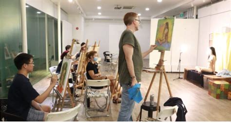 Nude Life Figure Drawing Class Visual Arts Centre Singapore
