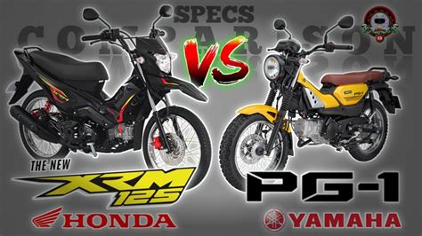 HONDA XRM 125 DSX Vs 2024 YAMAHA PG 1 SPECS COMPARISON YouTube