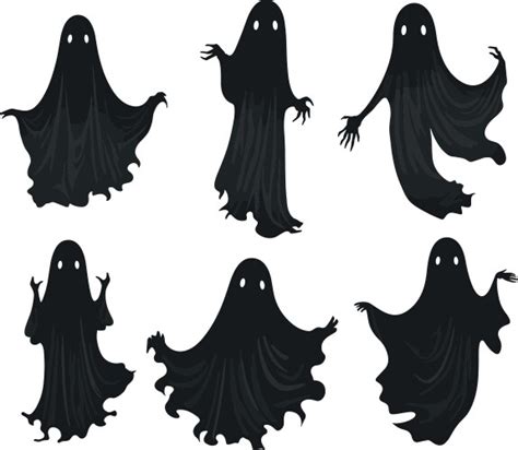 Black And White Ghost Vector Images Over 76 000