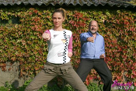 Horny Beauty Fucked Outdoor By An Horny Grandpa Porn Pictures XXX Photos Sex Images