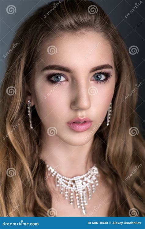Luxury Blonde Woman Stock Photo Image Of Fame False 68610430