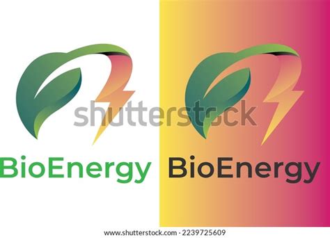 bioenergy logo vector design illustration templateeps stock vector