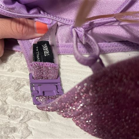 Mica Chee Sparkle TRIANGL Bikini Small Top Medium Depop