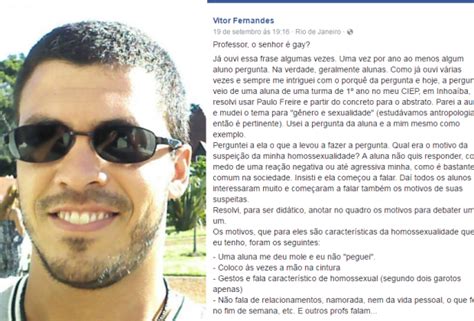Professor dá resposta perfeita a alunos que perguntaram se ele é gay