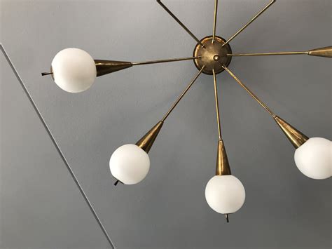 Large Vintage Brass Sputnik Chandelier Design Market