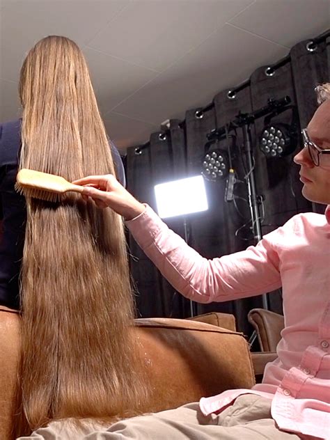 VIDEO Long Blonde Hair Big Car RealRapunzels