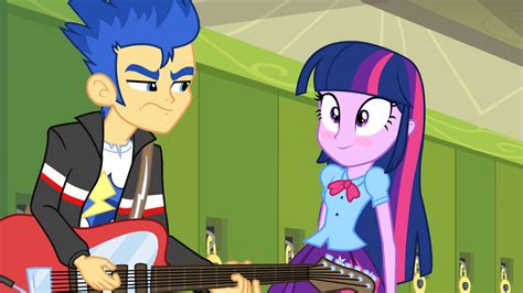 Twilight Sparkle And Flash Sentry Rainbow Rocks