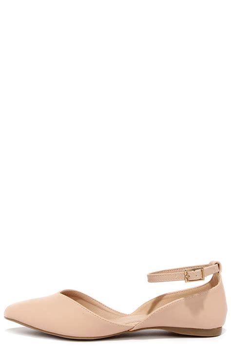 Chic Nude Flats Ankle Strap Flats D Orsay Flats Lulus