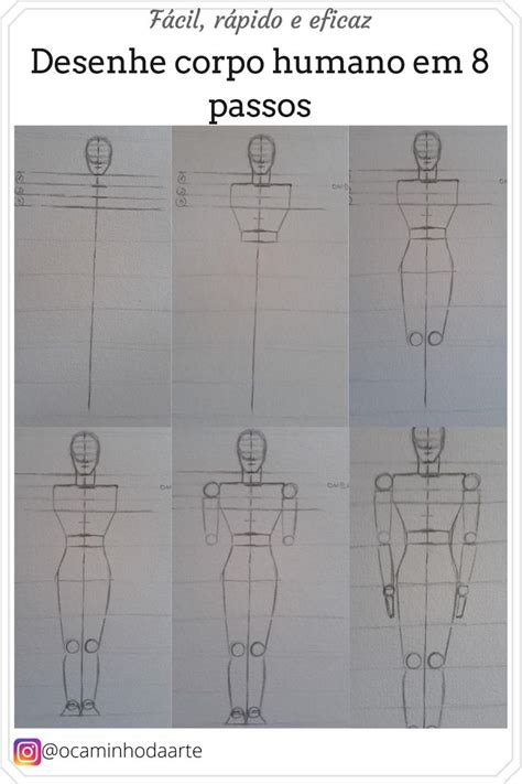 Desenhos De Corpo - Desenho Do Corpo Humano Passo A Passo Tutorial De Desenhar Um Corpo