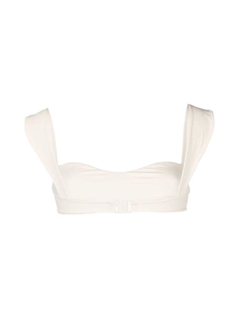 Magda Butrym Retro Bustier Bikini Top Neutrals Farfetch