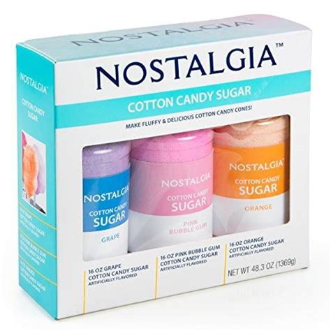 Nostalgia Ccfs300 48 Ounces 3 Flavor Cotton Candy Flossing Sugar Kit