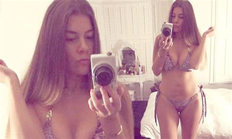 Big Brother S Imogen Thomas Models A Printed Bikini From Her Own Range Daily Mail Online