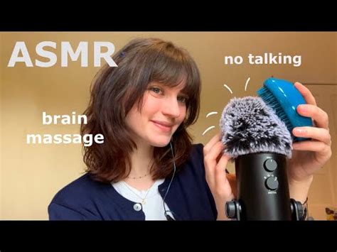 Asmr Brain Massage For Sleep Fluffy Mic Brushing Scratching Ear