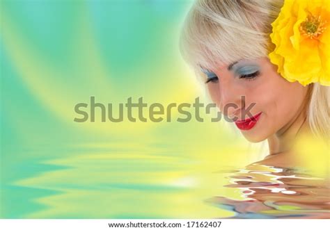 Portrait Nude Blonde Blue Eyes On Stock Photo Shutterstock