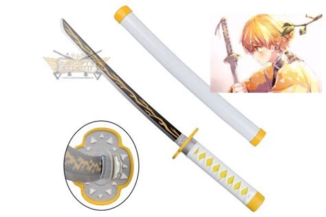 Katana anime "Demon Slayer-Zenitsu Agatsuma" mini (replica no oficial ...