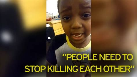 People Need To Stop Killing Each Other Six Year Old Boy Makes