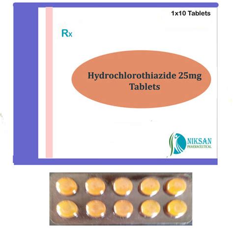 Hydrochlorothiazide 25mg Tablets General Medicines At Best Price In Ankleshwar Niksan