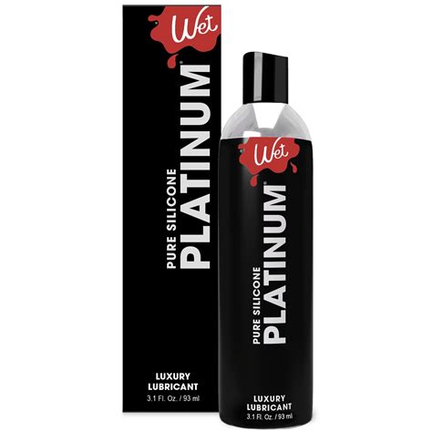 Wet Platinum Silicone Based Sex Lube Long Lasting Water Liquid Fl Oz Bottle