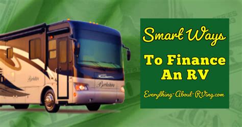 smart ways  finance  rv  motorhome