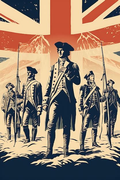 Premium Photo American Revolution Patriots And British Soldiers