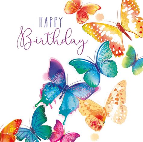 Happy Birthday Purple Butterfly Fikochoices
