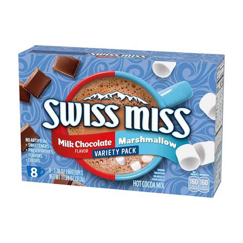 Swiss Miss Marshmallow Milk Chocolate Hot Cocoa Mix Variety Pack Ct