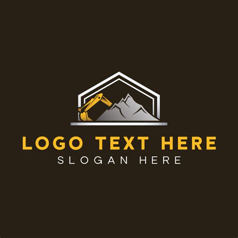 Construction Mountain Excavator Logo Brandcrowd Logo Maker