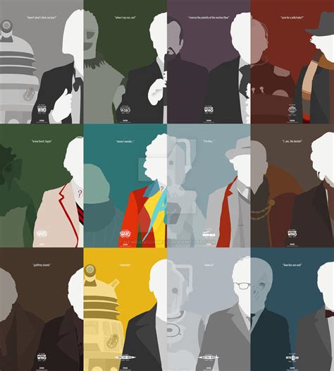 Doctor Who 50th Anniversary Poster Set By Newrandombell On Deviantart