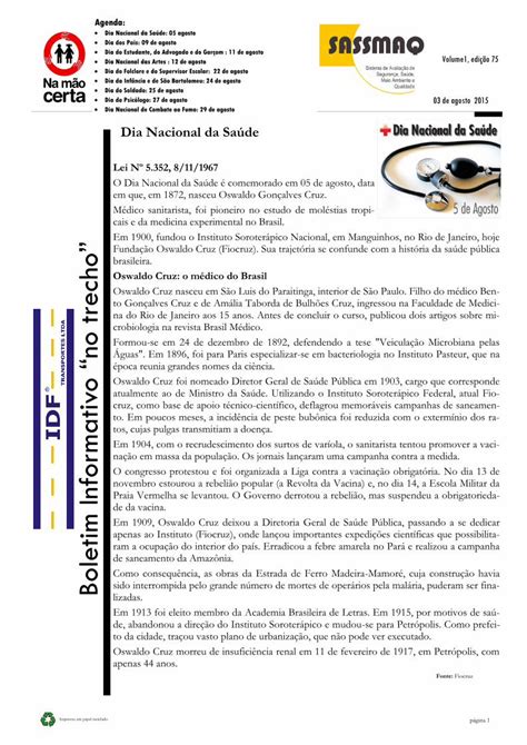 PDF Dia Nacional das Artes 12 de agosto Volume1 edição 75