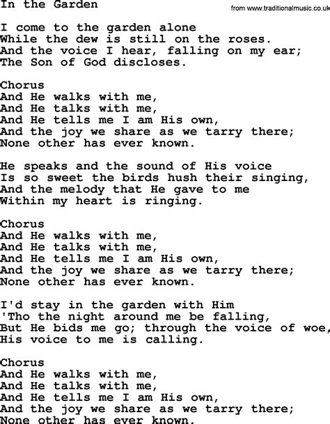 hymnal in the garden 7