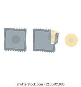 Packaged Condom Sex Education Vector Illustration Stock Vector Royalty Free 2133601885