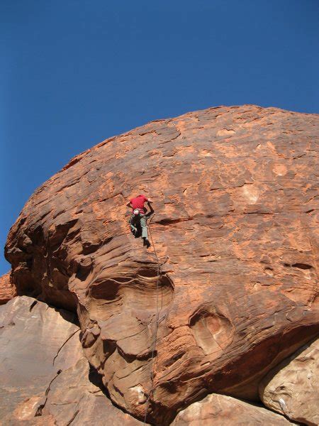 Rock Climb Naked And Disfigured Red Rocks