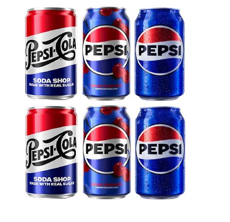Набор газированных напитков Пепси-Кола (Pepsi-Cola), США, (6 шт по 355 ...