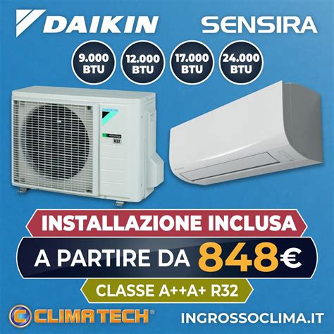 DAIKIN SENSIRA Con Montaggio Standard A Roma A Partire Da 848 TUTTO