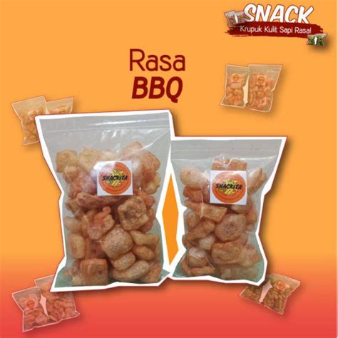 Jual Krupuk Kulit Sapi Gr Rasa Original Bbq Dan Rumput Laut Snack