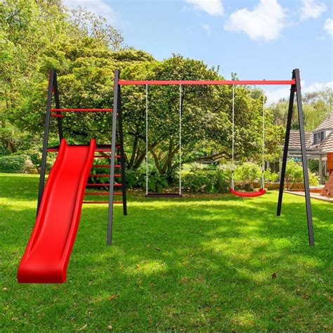 Купить Уличные качели Sv Sport Maxi УК133.1 рама 3 метра + горка ...