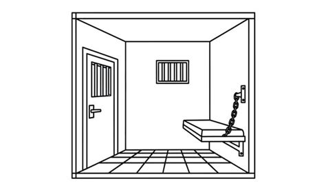Easy Prison Cell Drawing
