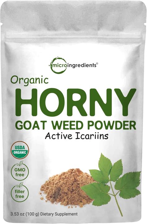 Amazon Maximum Strength Organic Pure Horny Goat Weed With Active