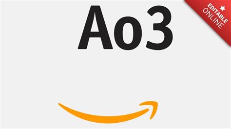 Ao3 Logotipo Amazon Generador De Efectos De Texto